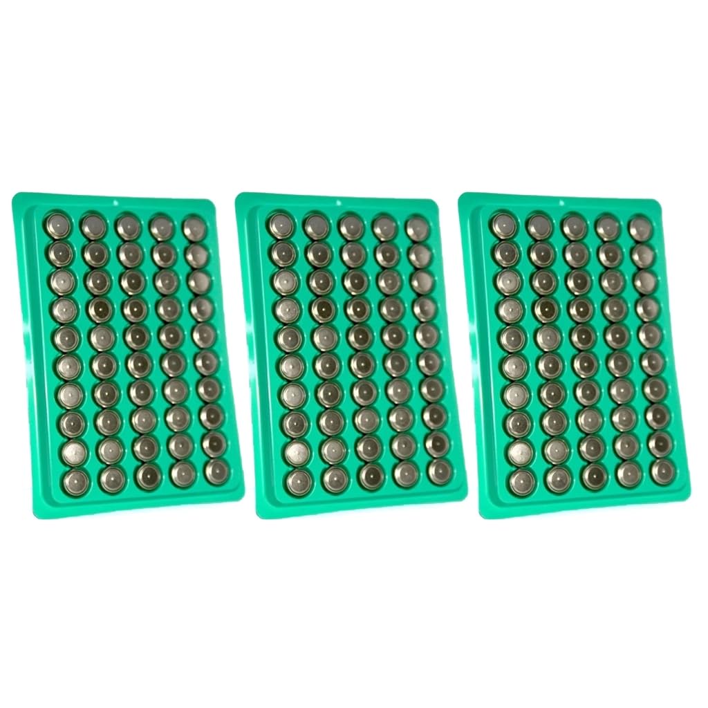 Elnwnnkc 50/100/150Pcs LR44 AG13 140mAh Cell Coin Watch Battery L1154 357 SR44 1.5V Alkaline Button Batteries Suitable