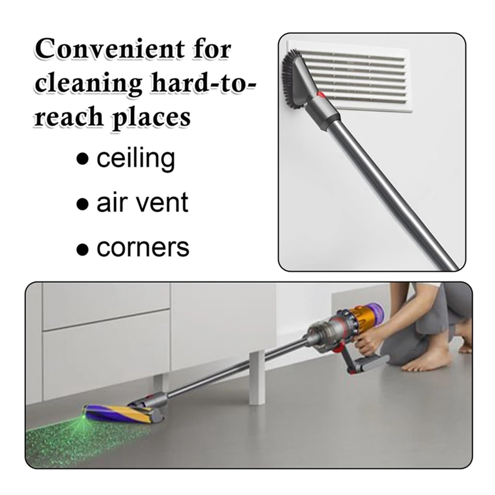 Asta Di Prolunga, Compatibile Con Dyson, V10 Digital Slim/V12 Detect Slim, Aspirapolvere Senza Fili, Barra Tubolare Dritta A Sgancio Rapido-B