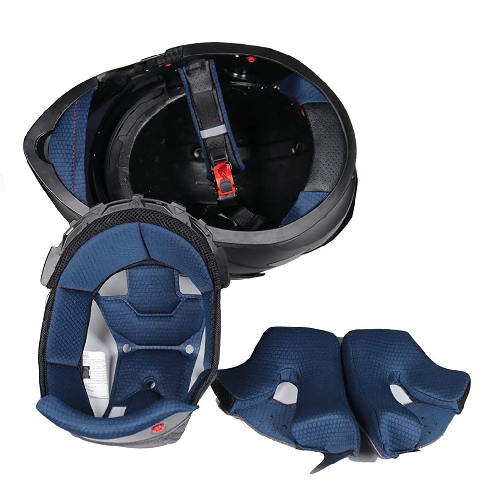 Casco De Moto Modular Integrado,Casco Modular Anticolisión con Visera Solar Doble para Hombres Y Mujeres Aprobado por ECE Antivaho Cómodo Y Transpirable Casco De Scooter Negro Mate