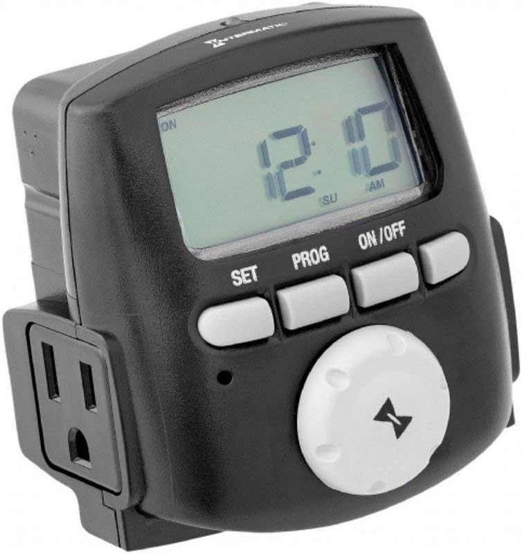 Hinkley 0200LT Landscape Accessory Time Clock, Black
