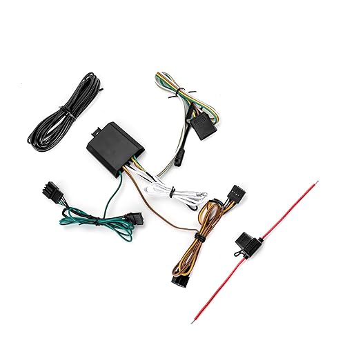 Miniatura 4 de WeiSen Arnés de cableado de remolque personalizado de 4 pines compatible con Volkswagen Tiguan 2018-2023, cableado de enganche de remolque para