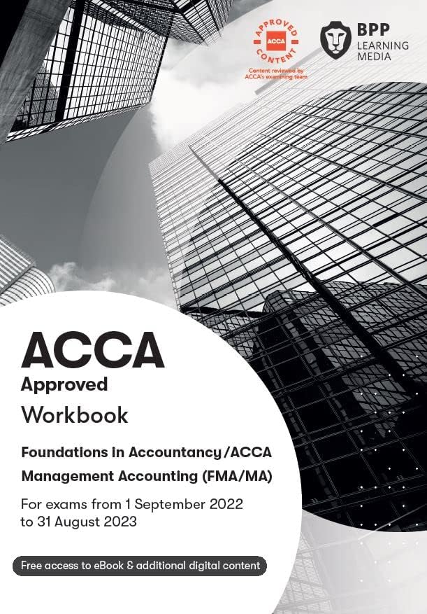 FIA Foundations in Management Accounting FMA (ACCA F2): Workbook Paperback โ 16 Feb. 2022