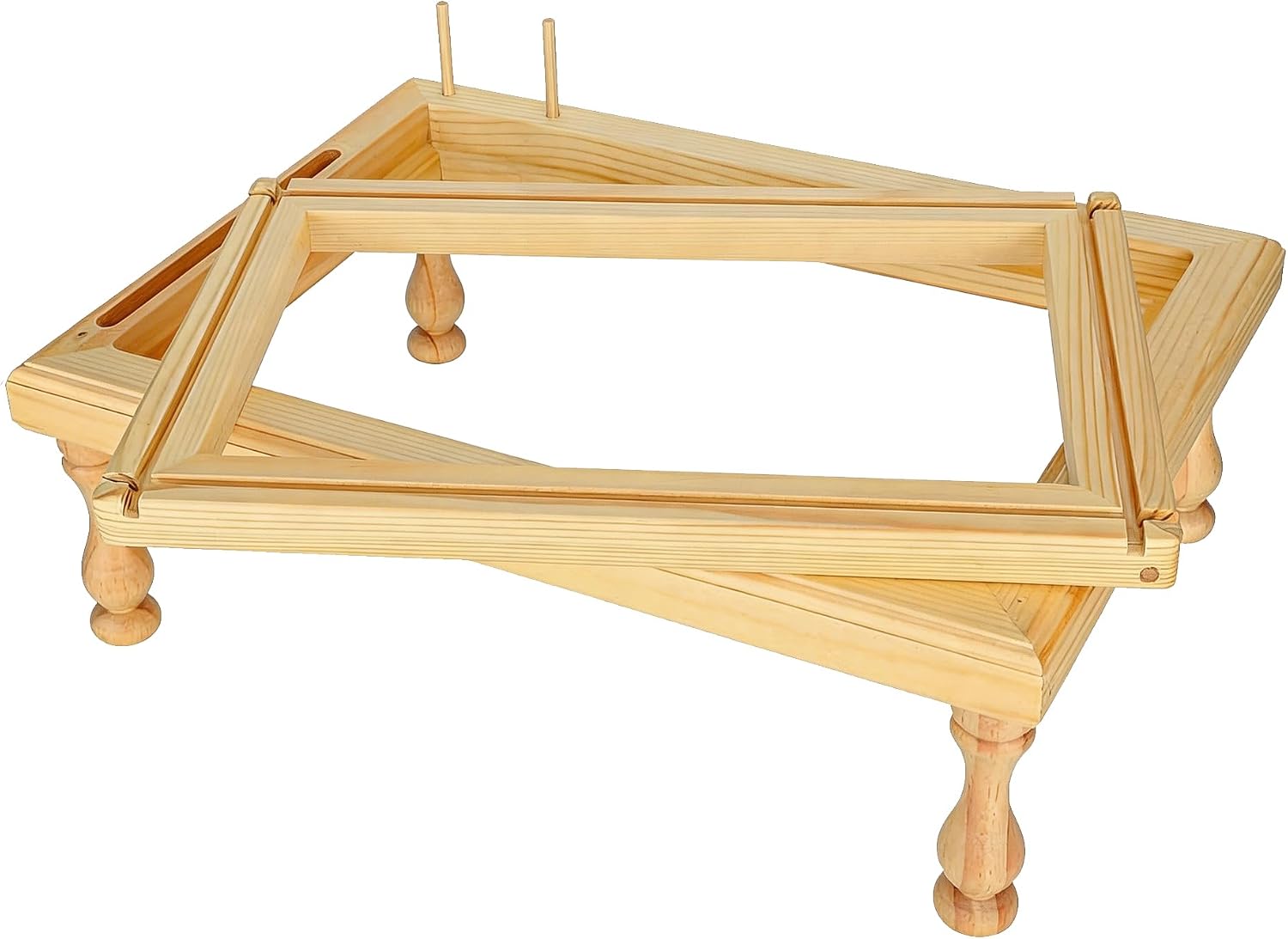 LANXGNAN Beech Wood Embroidery Frame Stand - Holder with Inner Frame