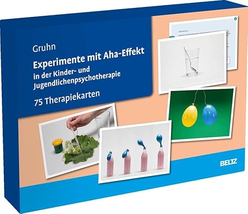 Experimente mit Aha-Effekt in der Kinder- und Jugendlichenpsychotherapie: 75 Therapiekarten. Kartenset mit 75 Karten in hochwertiger Klappkassette, ... 16,5 x 24 cm (Beltz Therapiekarten)
