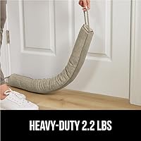 Vista 8 de GORILLA GRIP Tope de Corrientes de Aire para Puerta para la Parte Inferior de las Puertas, Burlete Barrera Contra el Clima Sella Ruido, Bloqueador