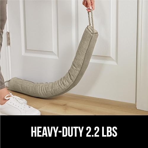 Miniatura 8 de GORILLA GRIP Tope de Corrientes de Aire para Puerta para la Parte Inferior de las Puertas, Burlete Barrera Contra el Clima Sella Ruido, Bloqueador