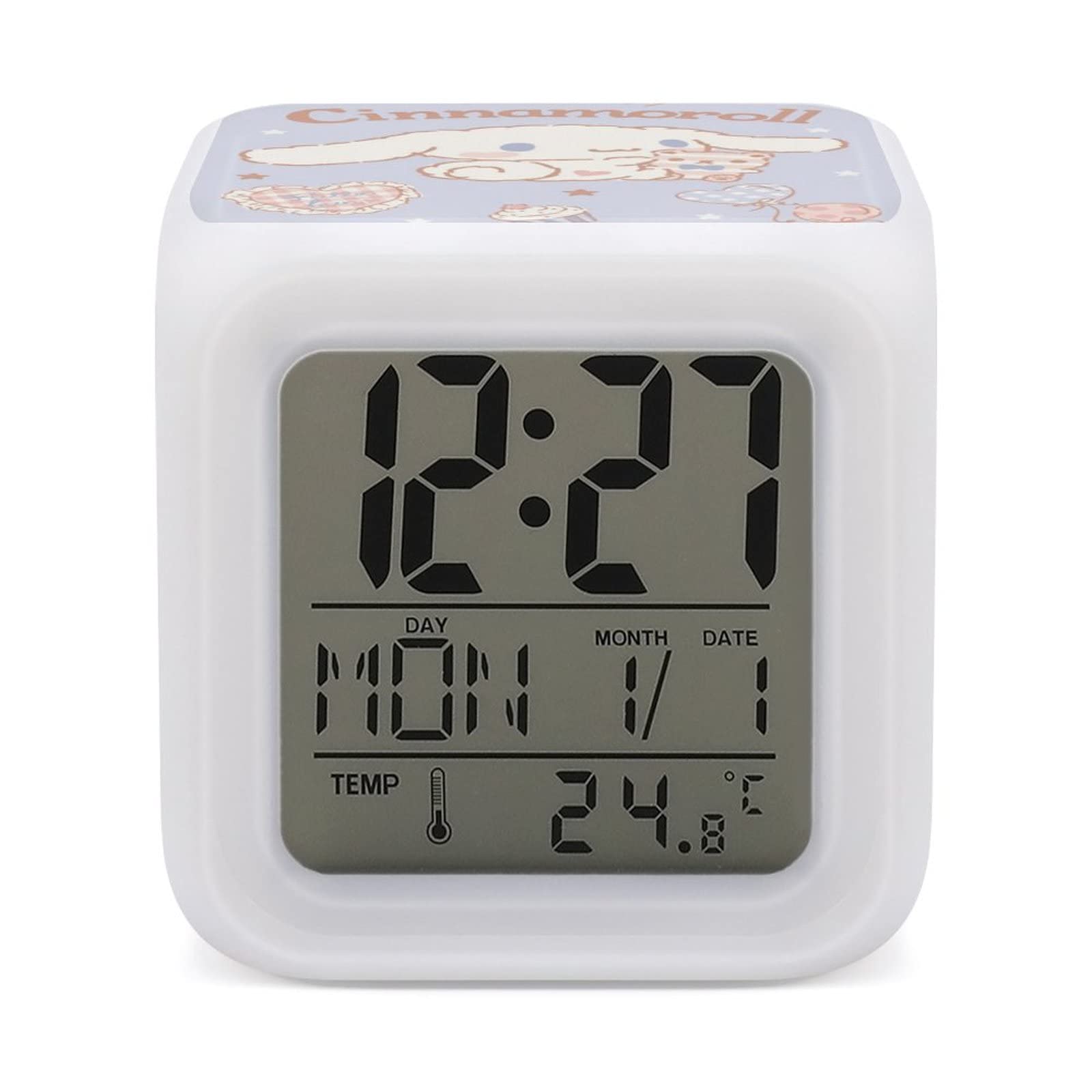 Amazon.co.jp: シナモン目覚まし時計 アナログ 大音量 アラーム マルチ