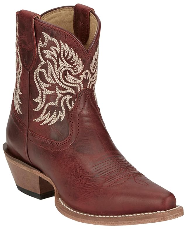 Justin Isabella 7 Bootie - Womens Stylish Leather Ankle Boots Comfortable Durable Perfect for Casual Dressy Outfits