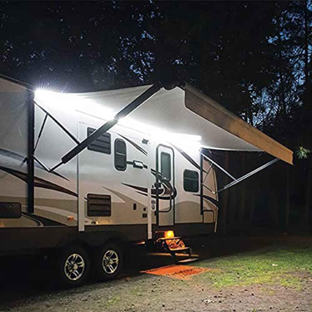 REBPUE Outdoor Awning Light Strip for Citroën Jumpy Dispatch (G9 K0 2007-2025 2026), 5M Heavy Duty Exterior Illumination Premium Accessories,White-5m