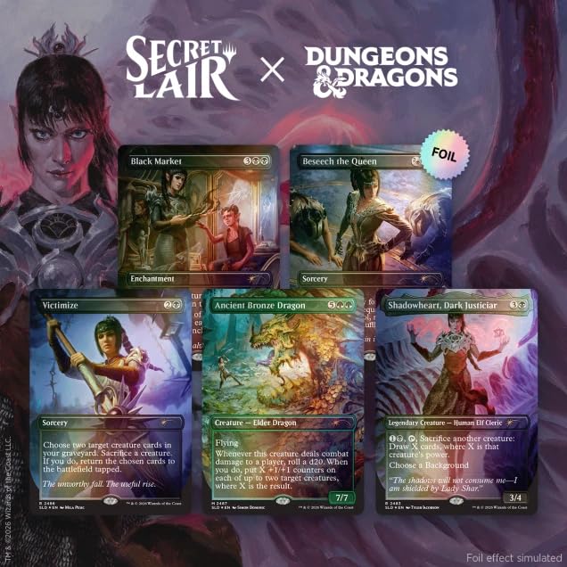 Magic: The Gathering Secret Lair x Dungeons & Dragons: Shadowhearts Devotion Foil Edition