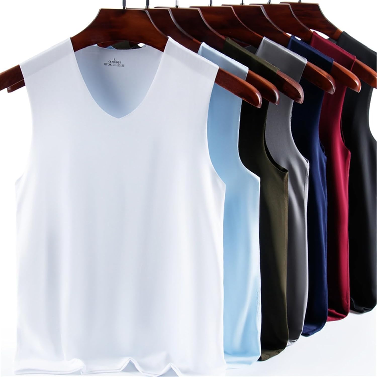 Men's V-Neck Tank Top (5-Pack) – Basic Muscle Tank Bundle for Summer, Gym, Workout & Daily Wear