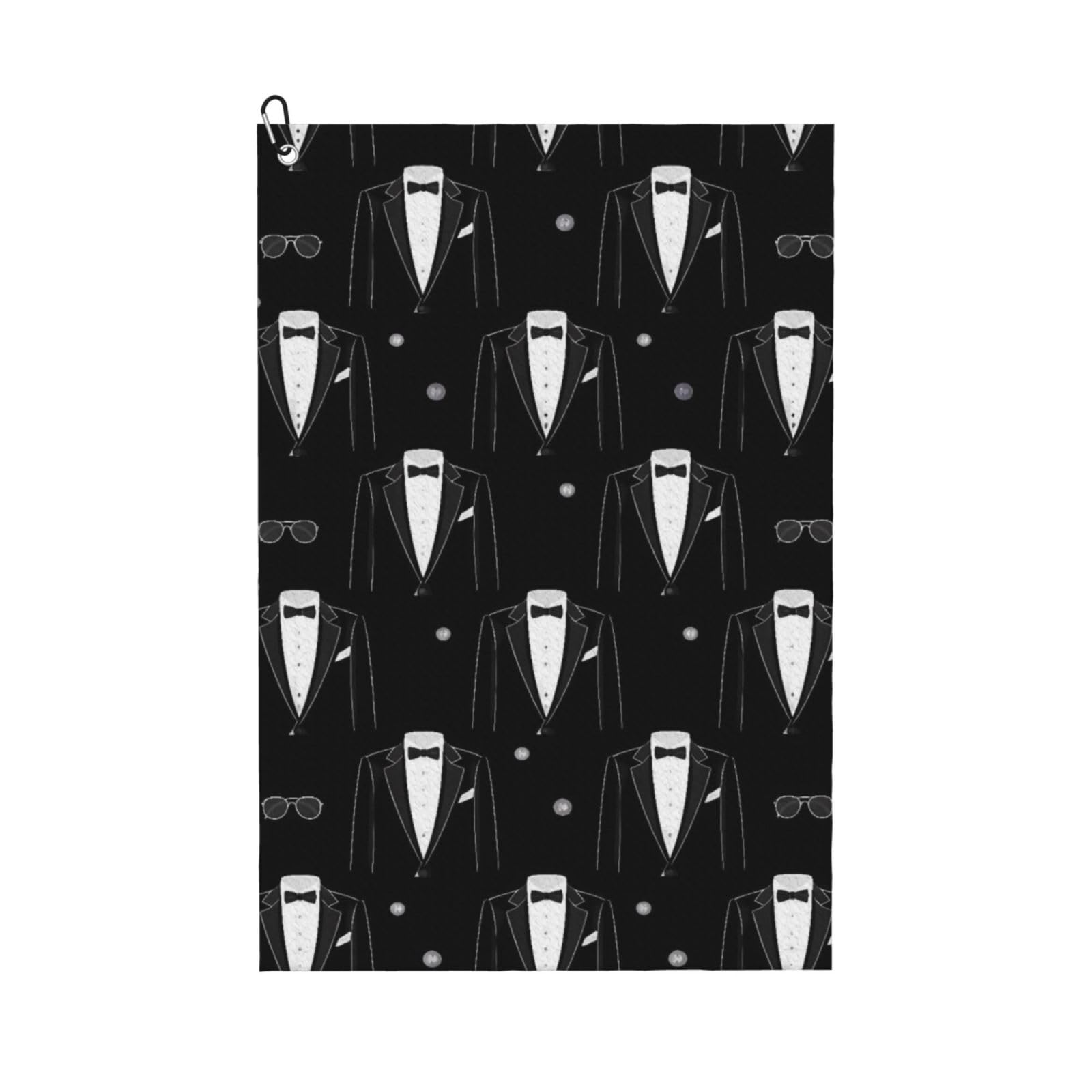 BSDFGSDD Black Tuxedo Protective Golf Towel 24 x 16 inches