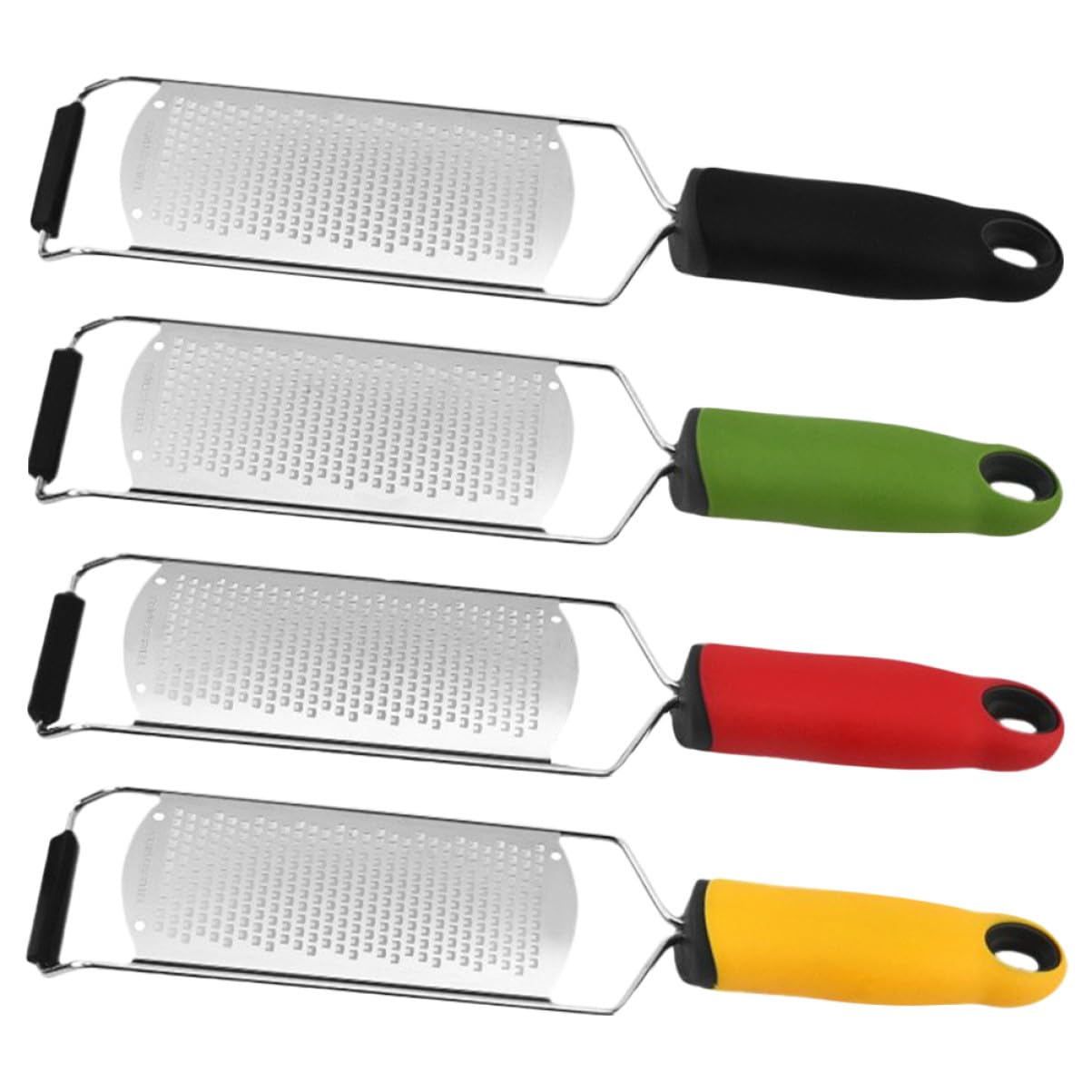 Râpe à fromage et zesteur de citron en inox 4 pièces pour carotte, ail et gingembre