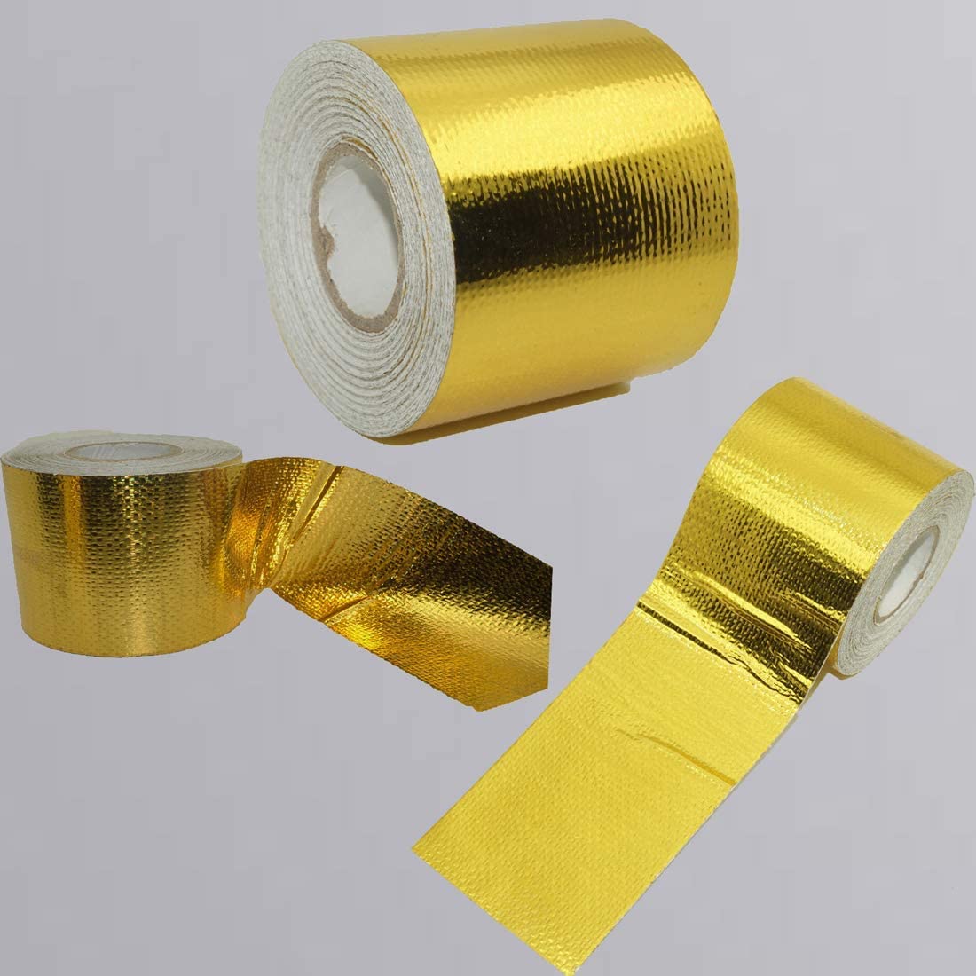 Gold High-Temperature Heat Reflective Adhesive Backed Sheet, Heat Wrap Tape High Temp Shield Reflective for firewalls, bulkheads, Engine Covers, Floors, seat Bottoms & More 2