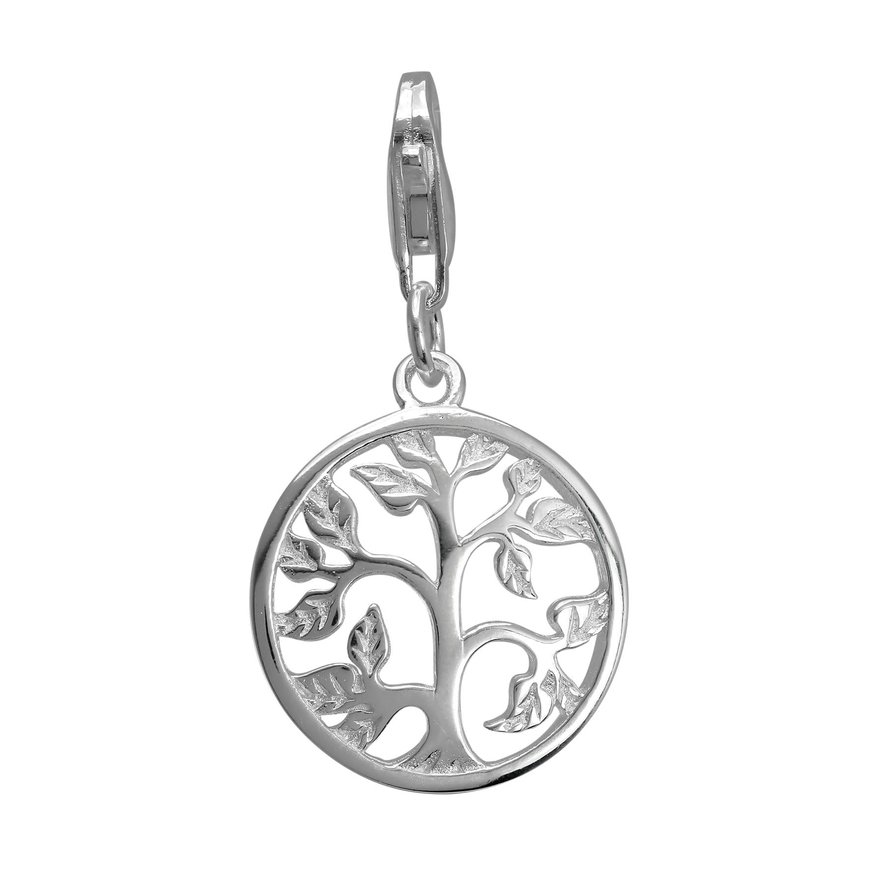 Charm Arbre en Argent 925/1000 Attache Mousqueton