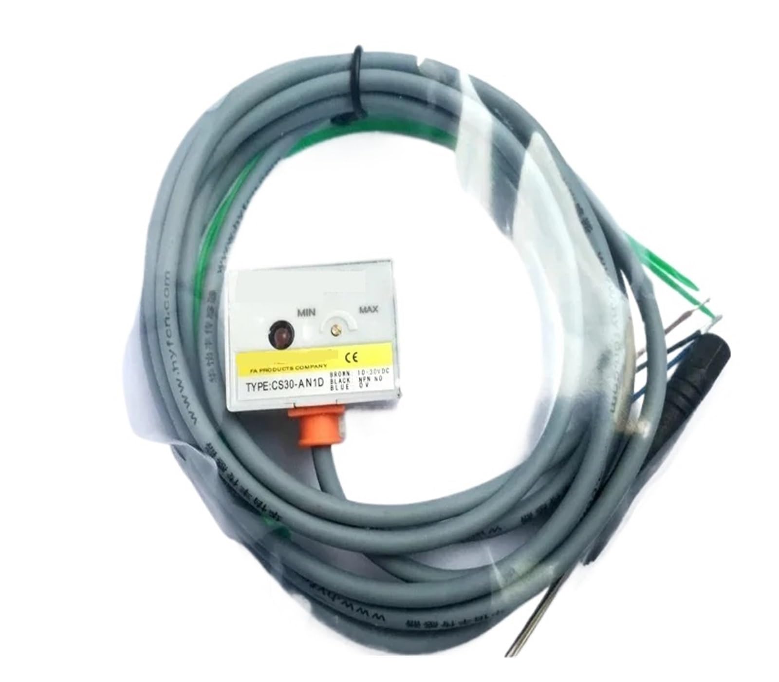 Interruptor de detección de nivel de agua sin contacto Sensor de aproximación de nivel de tubería capacitivo CS30-AN1D Sensor de proximidad de nivel de líquido for vino(CS30 NO NPN)
