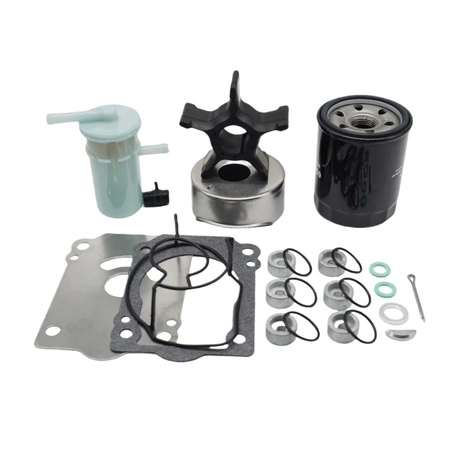 for Kit di Manutenzione Suzuki Df150/175 e anodo di Zinco 150-175Hp 2006+ | For fuoribordo Su-zuki, anodo di zinco, guarnizione, filtro olio, coppiglia