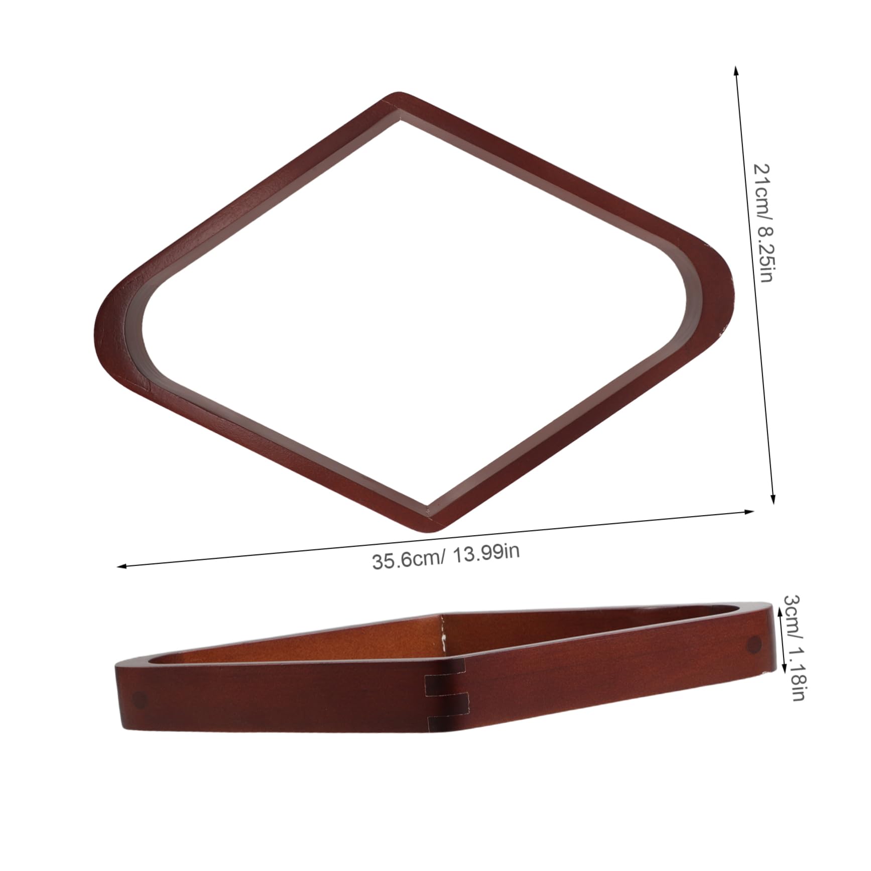 VICASKY Wooden Billiard Ball Rack Durable Solid Triangle Rack for Pool Table Snooker Supplies Enhanced Design Smooth Edges for Reduced Friction Reliable Performance for Years