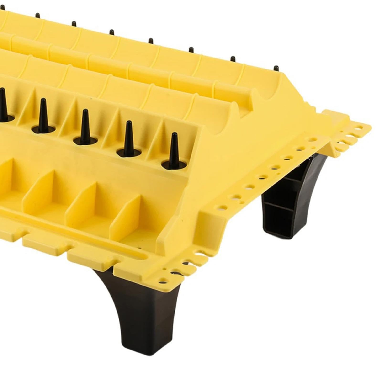 Vassoio di Distribuzione Giallo, Ideale per Professionisti E per La Movimentazione di Componenti di Testate Cilindri per Autoveicoli.