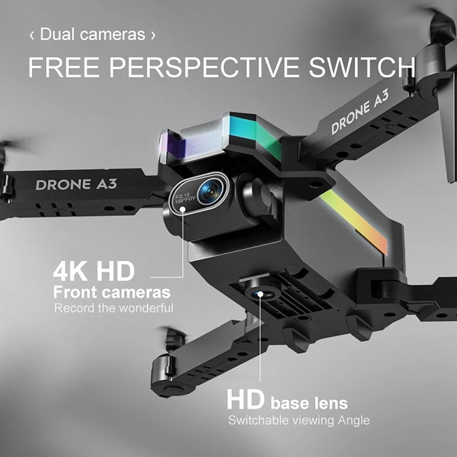 Amazon.com: EZGHAR Drone A3, 2024 New Pro Drone A3 with 4k Dual Hd