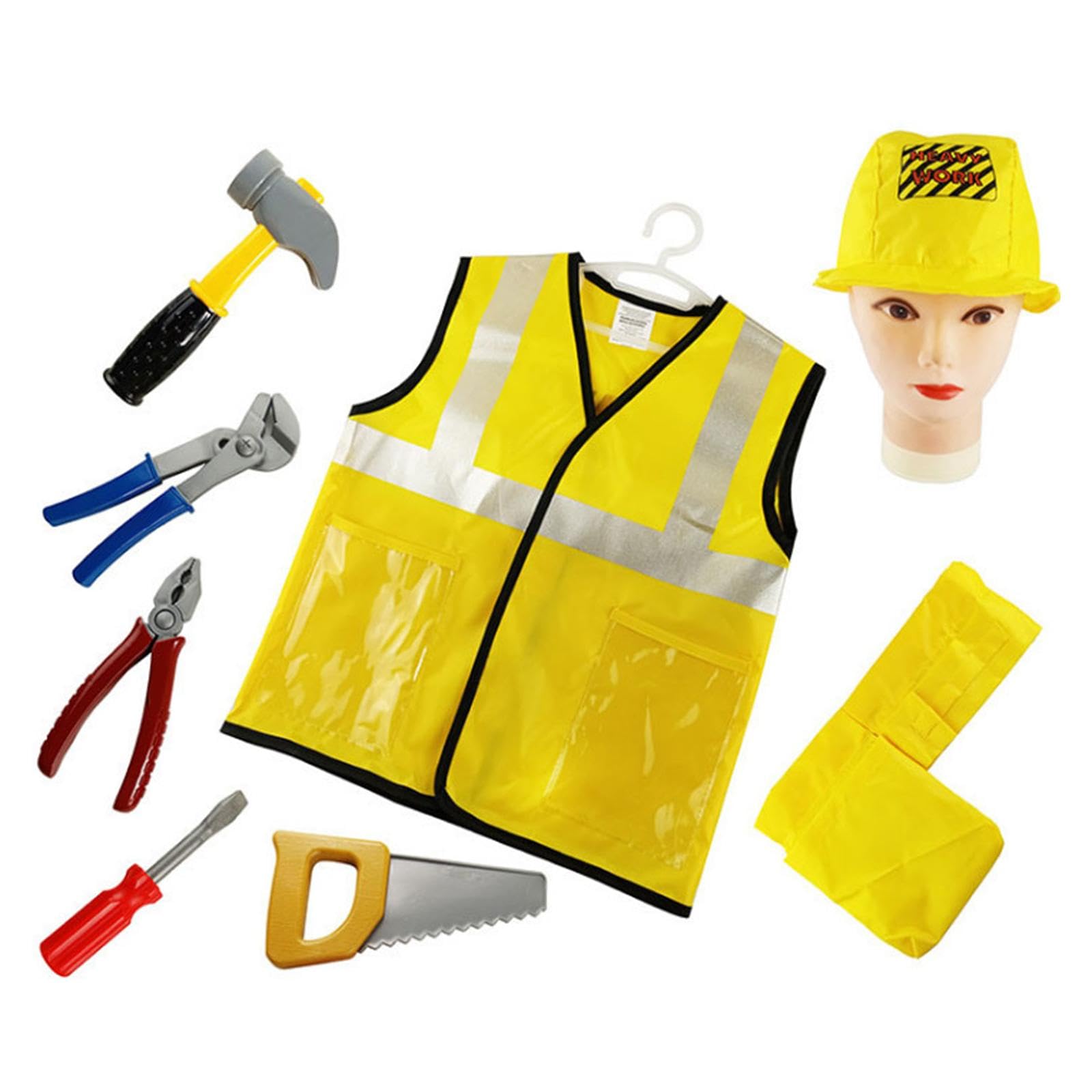 Bauarbeiter Outfit für Kinder, Bauarbeiter Kostüm für