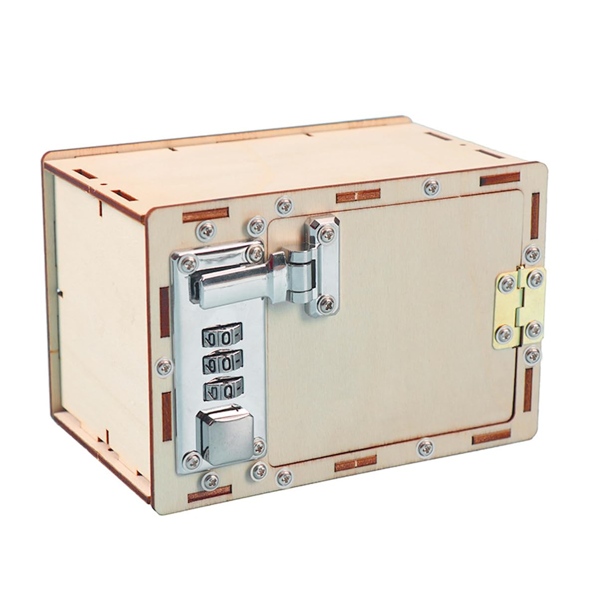 Alide Caja De Seguridad Con Contraseña, Construye Tu Propia Caja De Madera, Caja De Seguridad Mecánica, Kits De Carpintería, Materiales Para Bricolaje