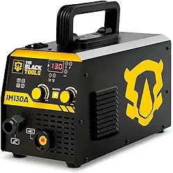 Máquina de Solda Inversora MIG sem Gás 130A 220V The Black Tools IM130A – Painel Digital, Tecnologia IGBT, Para Chapas Finas e Estruturas Metálicas