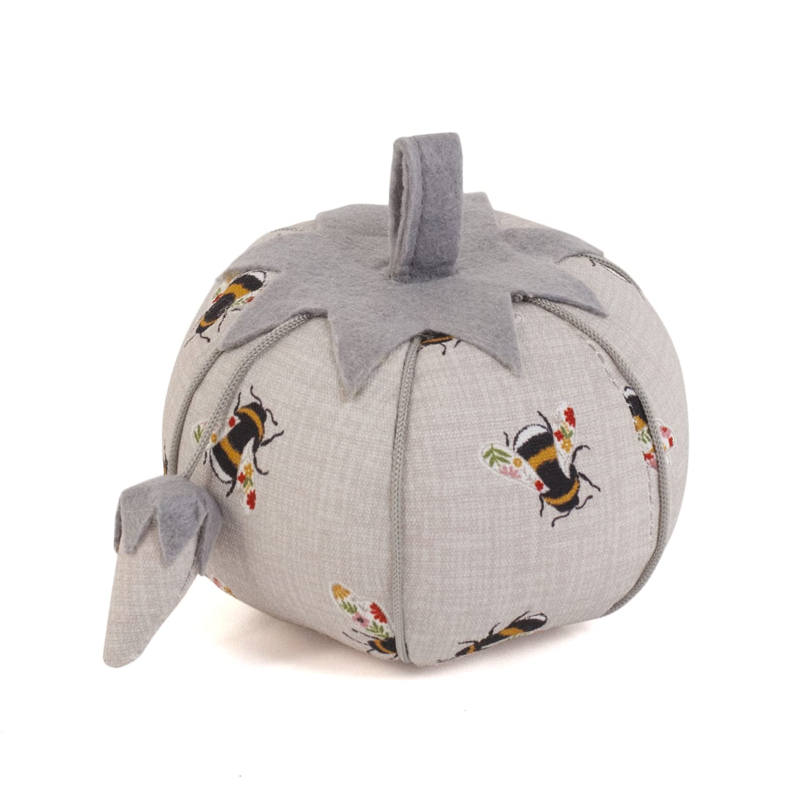 Hobby Gift Tomato Bee Novelty Fabric Pincushion - 9 X 10.5 X 10.5Cm
