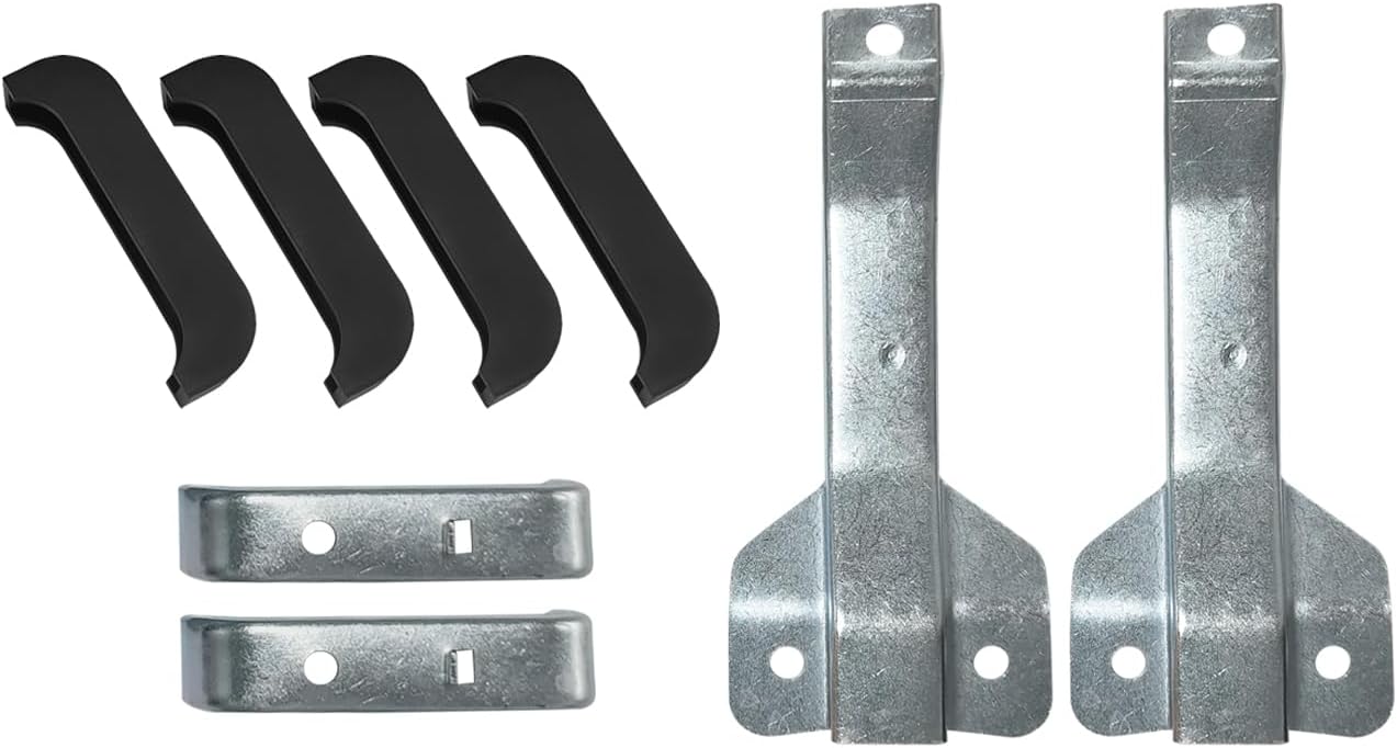 2 Upper +2 Lower 4 Core Heavy Duty Radiator Support Bracket Kit Fits for Chevy GMC C10 C20 C30 Truck 1967-1972, Replaces 1099ZB,1099ZC