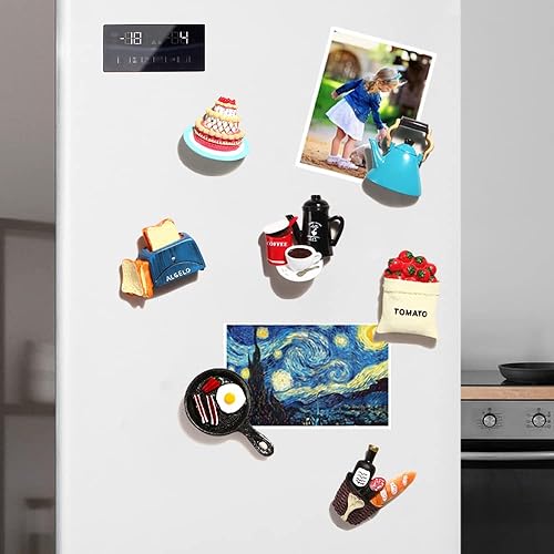 Miniatura 2 de Imanes de comida para nevera, divertidos imanes decorativos para refrigerador, bonitos imanes de resina para nevera, imanes fuertes de resina grande