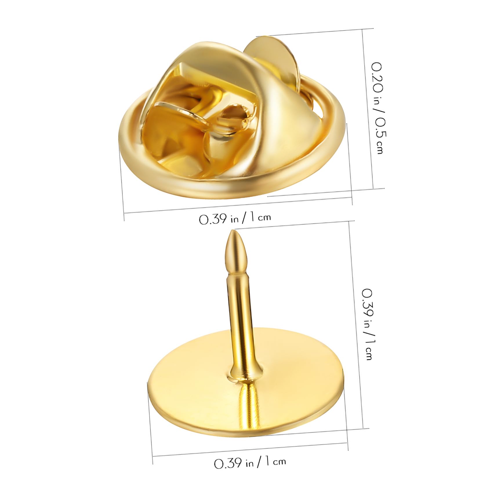 HOMSFOU 240 Sätze Diy Schmuck Anstecker Set Teilig Goldene Silberne Pins mit Federverriegelung für Bastelprojekte Anstecknadeln Robustem Gefertigt