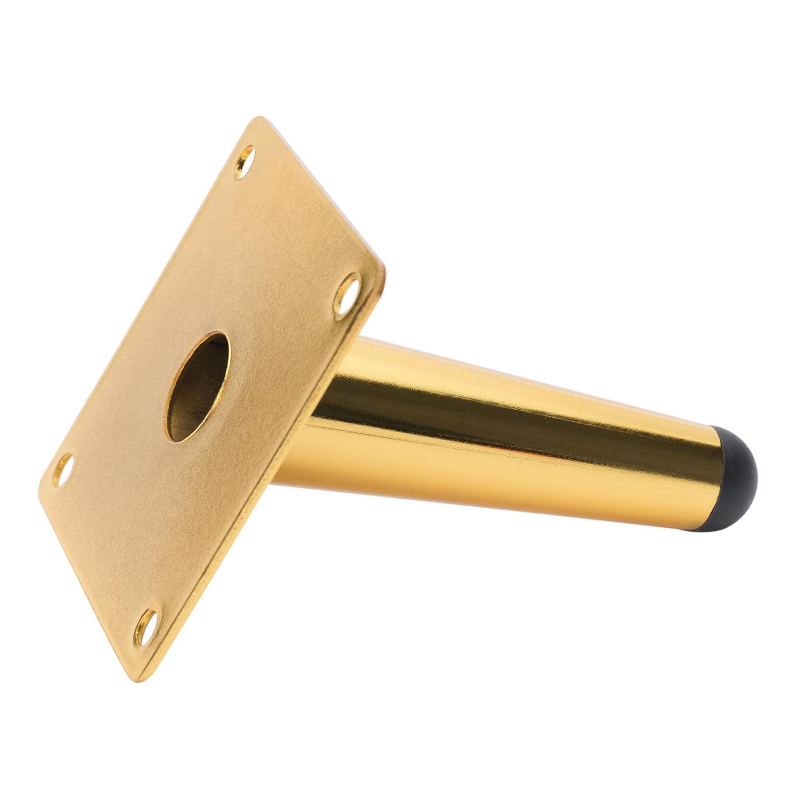 NAKUPENDA Patas de Muebles 4Pcs Patas de Muebles de Cono Inclinado Patas de Armario de Metal Patas de Mesa para Gabinete Silla Mesa de Café Sofá (10cm Altura,Dorado)