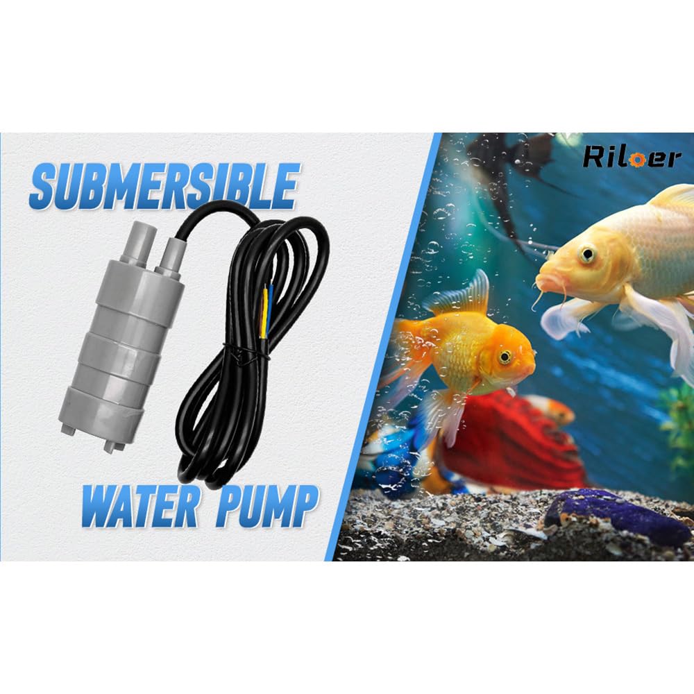 Pompa dell'acqua sommergibile Riloer 12V, sostituzione della pompa balena ad alto flusso per T-hetford WC C200 C200CW C2 C400, accessori camper universali per camper