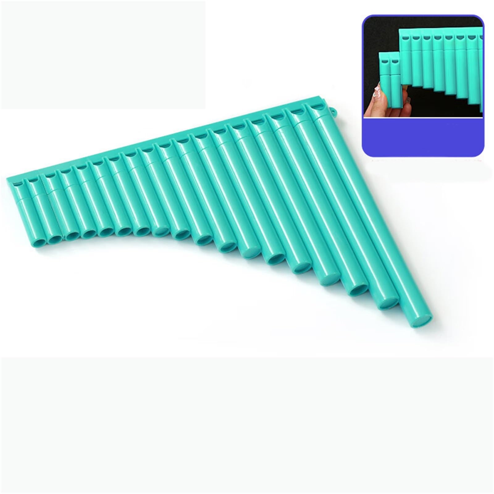 Fletnie Pana Dla Początkujących Profesjonalna Fajka Pan Flute 18 Dla Początkujących(Blue)