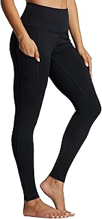 ZUTY Fleece Lined Leggings Women Winter Thermal Insulated Leggings with Pockets High Waisted Workout Yoga Pants Plus Size