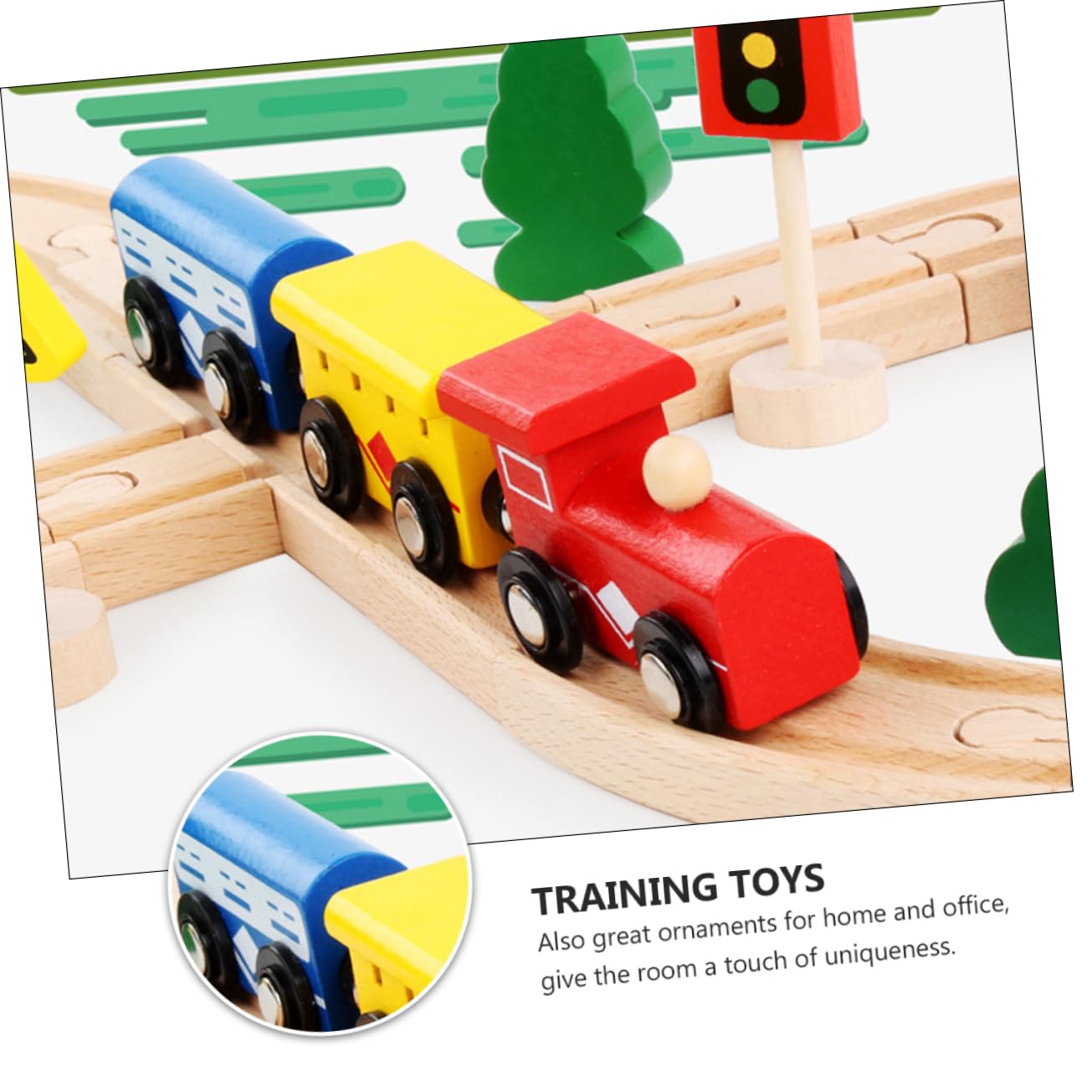 Giocattoli Di Legno Puzzle Per Ragazzo Set Di Vagoni Ferroviari in Legno Di Faggio Giocattoli Educativi Per Ragazzo Puzzle Per Per