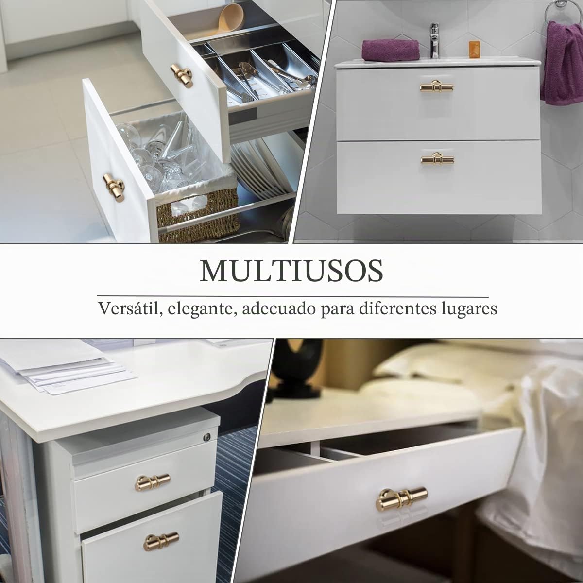 10 Piezas Dorado T Tiradores Cajones, Moderna Tirador Puerta Armario Solo Agujero Aleación de Zinc Sturdyy Tiradores Armarios Cocina Para Cajones Muebles Dormitorio Baño Con Tornillos
