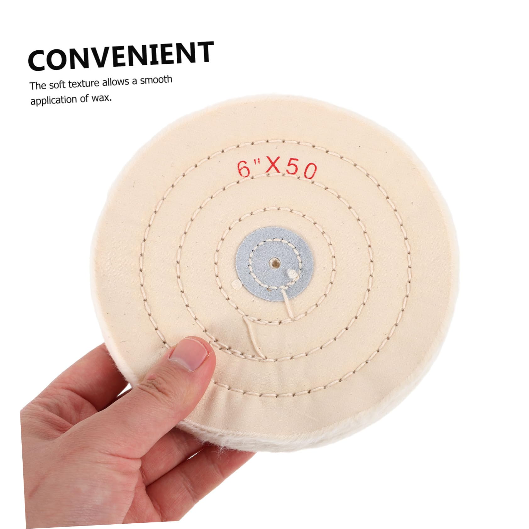 Homoyoyo Ruote Lucidanti in Cotone Bianche 5 Pezzi per Utensile Rotante, Finitura a Specchio e Lucidatura Fine per Metallo e Intaglio del Legno