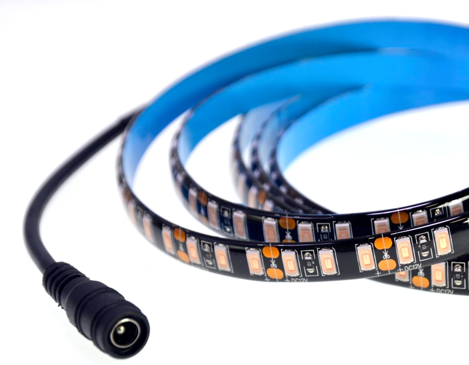Super Bright Black PCB 12V SMD5630(0.4w) LED Strip Lights Without Power Supply, IP65 Waterproof, Pack of 16.4ft/5M (600LED-Pink)