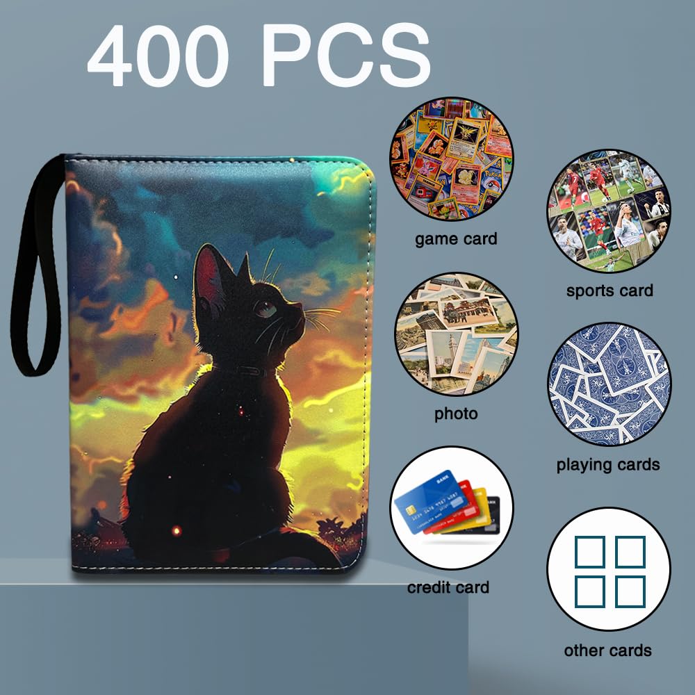 SGANOONS-Porte Carte à Collectionner-50 Pages 400 Cartes-Album Carte