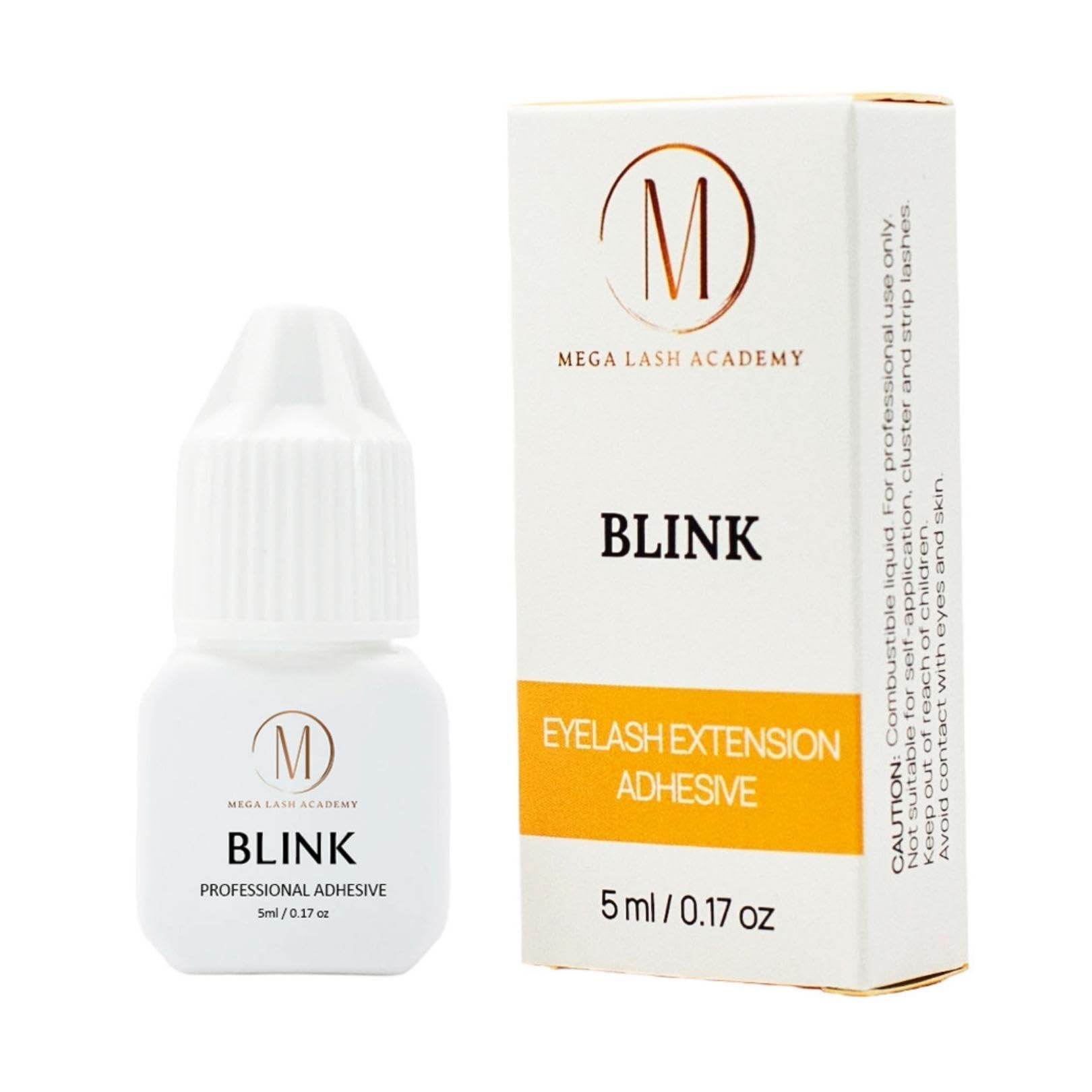 Blink - Mega Lash Academy Lash Glue | Eyelash Adhesive for Professionals 0.5s Dry Time | Eyelash Extension Supplies - Blink (0.5 secs)