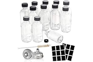 Essential Oil Sample - 12-Pack 2 oz Glass Bottles