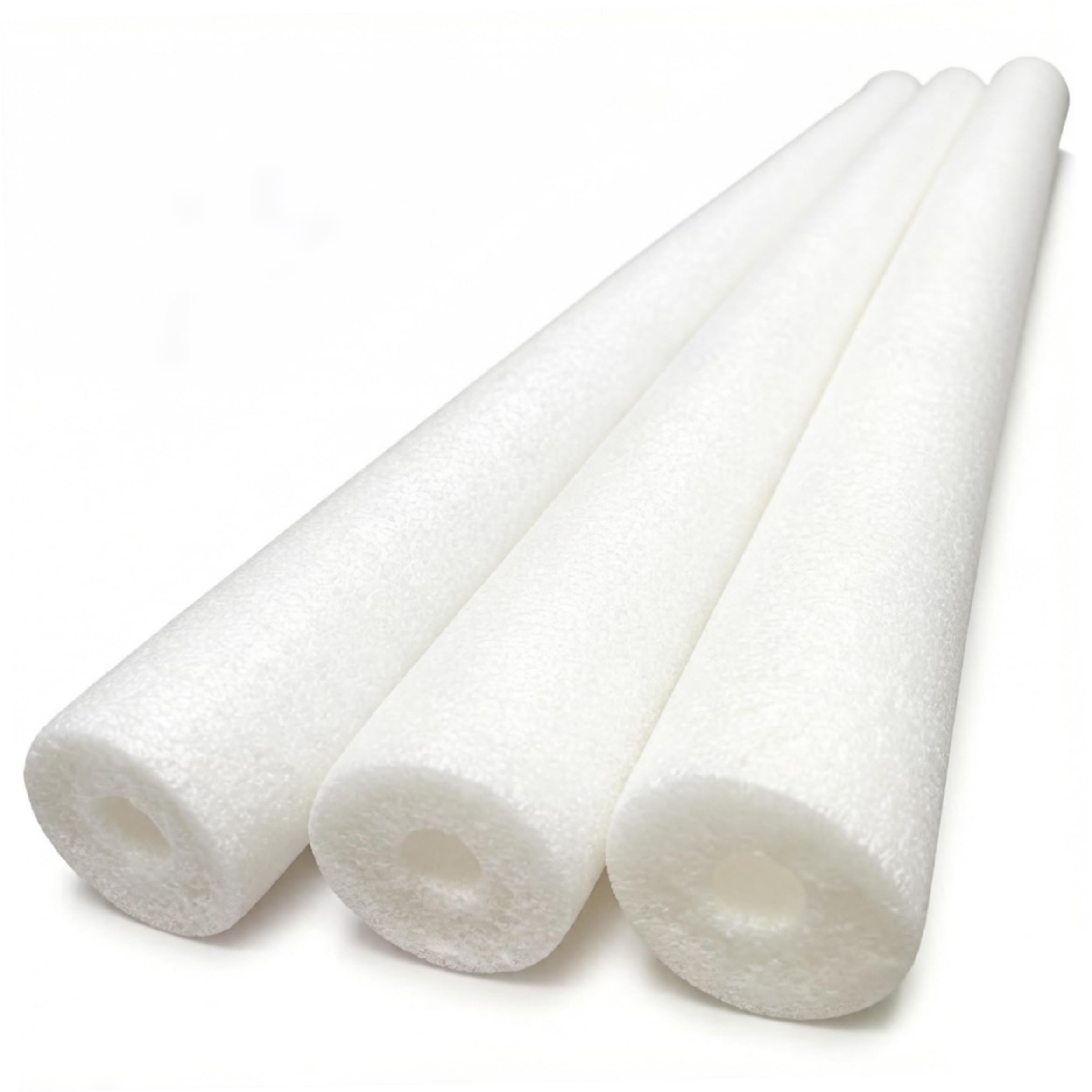 Poolnudeln, 3er-Pack, hohler Schwimmschaum, weiß