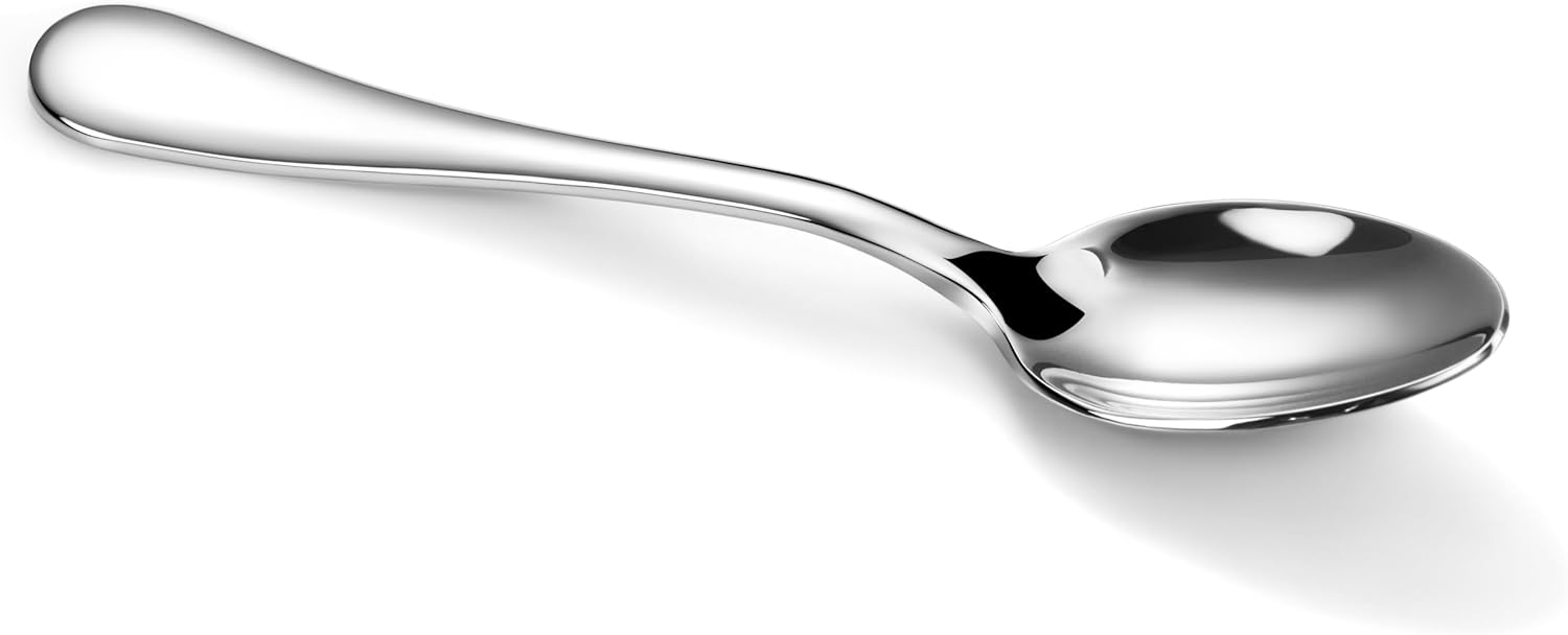 18/10 Stainless Steel Teaspoons,6.4" Tea Spoons,Set of 12,Heavy Duty Silverware,Mirror finish and Dishwasher Safe