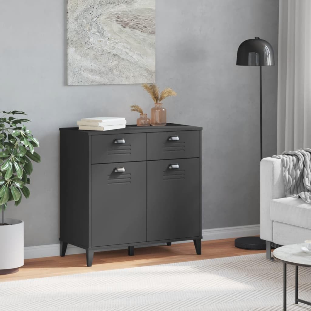 Credenza VIKEN antracite, 80 x 40 x 80 cm, in legno