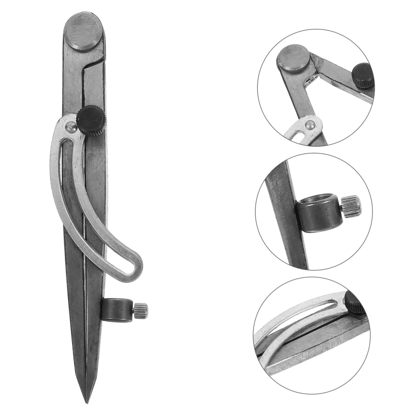 DOITOOL 5 Pièces Jauge De Marquage Boussole De Dessin Compas à Dessin Règle De Cercle De Travail Du Bois Outil Dessin Au Compas Rédaction De La Boussole Étrier Acier Carbone