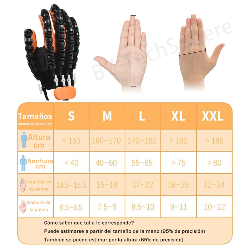 (Izquierda+Derecha,Robot Guantes De Rehabilitación,Guantes De Ictus para Hemiplejia, Guantes De Terapia, Mano Robótica Guantes, Guantes De Terapia Robótica.