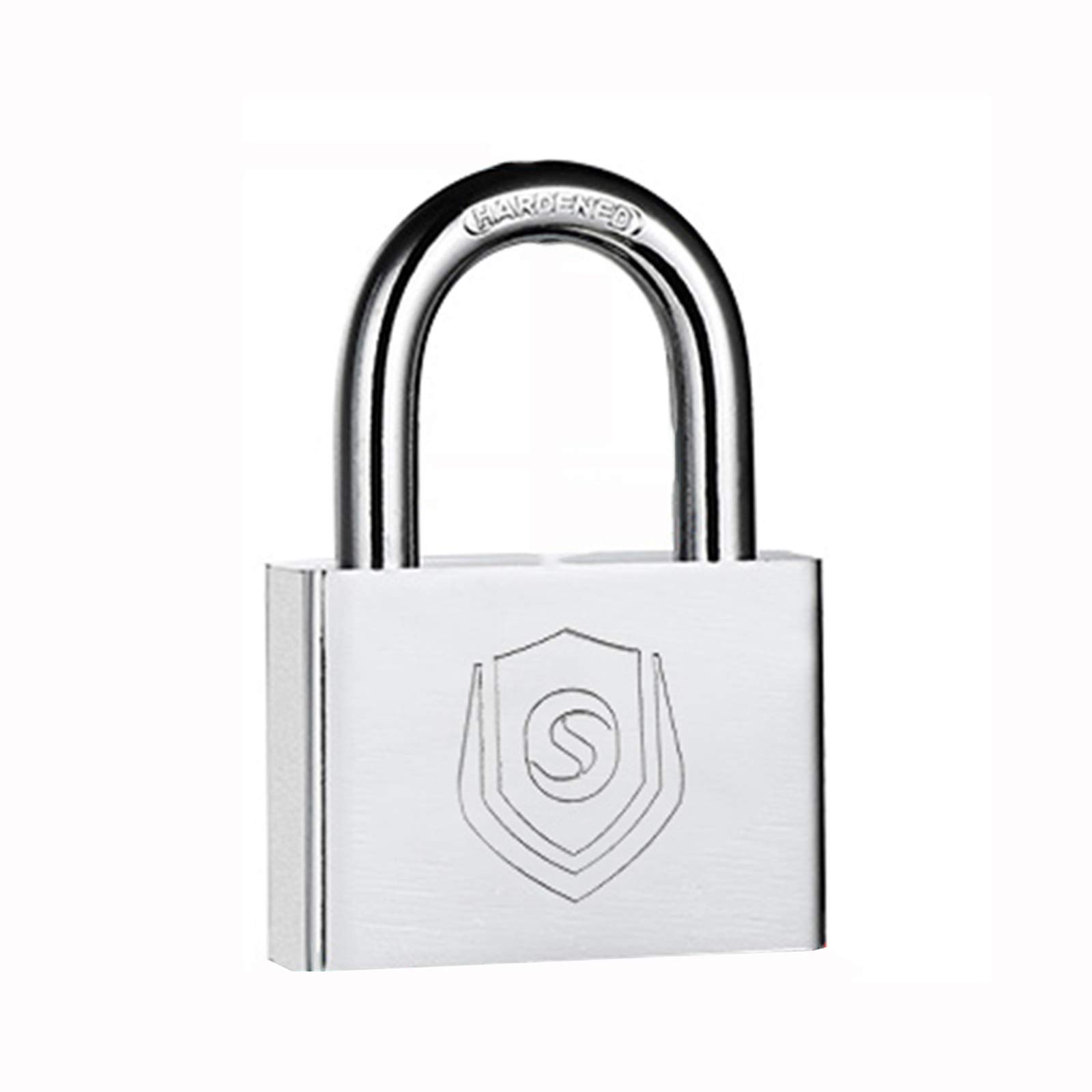 Padlock Steel Key with 4 Keys,The Width of The Lock Body is 30mm,40mm,50mm,60mm,70mm,Rust-Proof(Short Lock,30mm)