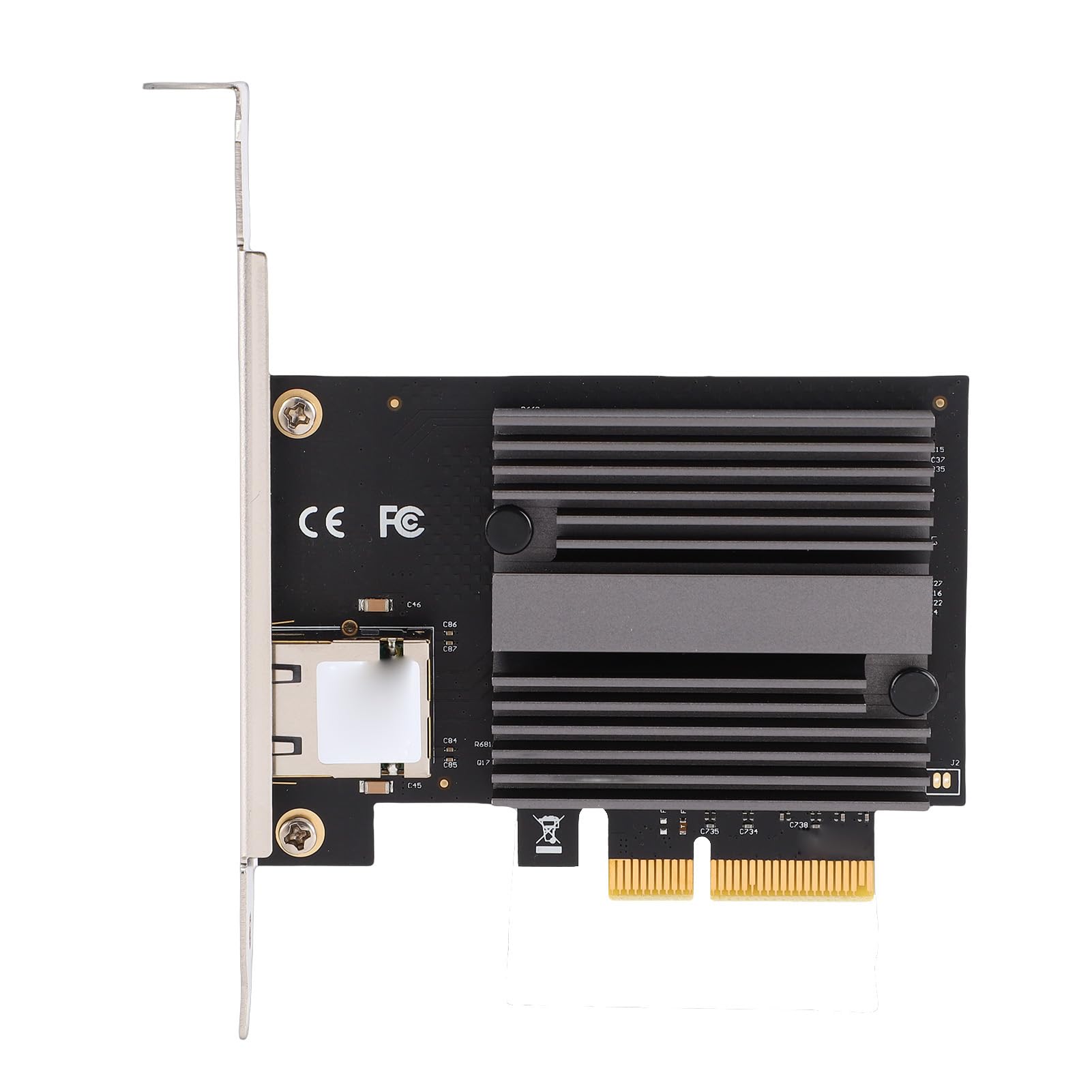 FILFEEL Kabelgebundene 10G-Ethernet-Karte mit AQC113C-Controller – PCIe X4 10/100/1000M/2,5G/5G/10G RJ45-Adapter mit PXE-Boot-Unterstützung für Desktop-Server-NAS-Software-Router