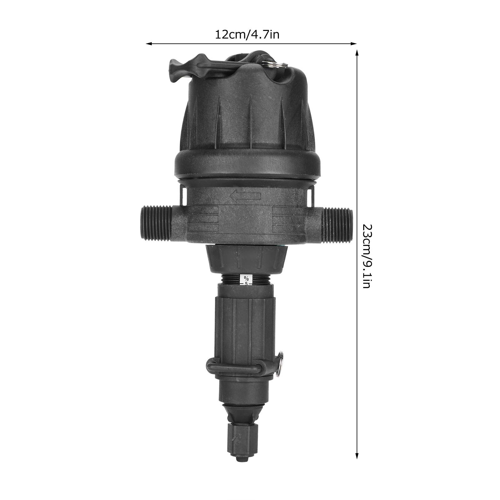 Fdit Dosificador de Fertilizante Automático Proporcional por Agua, Inyector para Riego de Jardinería con Ajuste Preciso del 2-5%, Caudal de 5-750 L/H